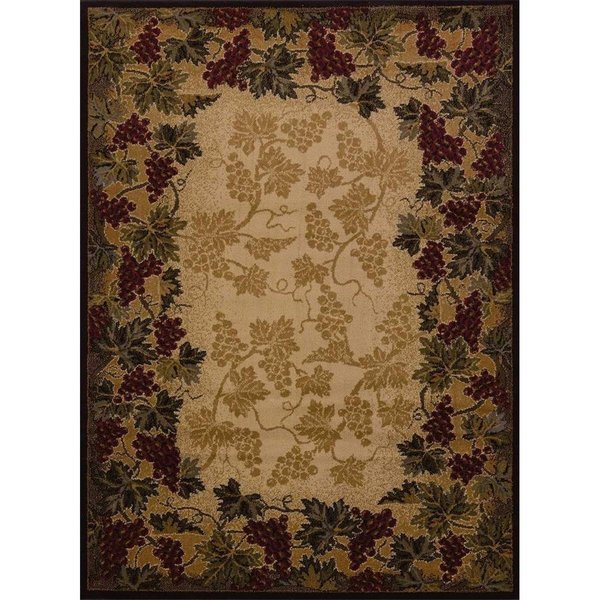 Homeric 7 ft. 10 in. x 10 ft. 6 in. Affinity Beaujolais Oversize RugMulticolor HO927404